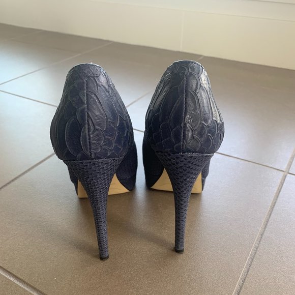 Enzo Angiolini Snakeskin Heels - Picture 2 of 4